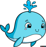 How to Draw a Cute Whale