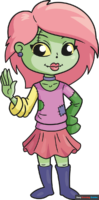 How to Draw a Cute Zombie Girl