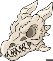 How to Draw a Dragon Skull