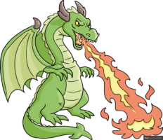 How to Draw a Fire Breathing Dragon