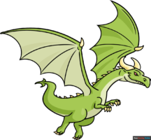 How to Draw a Flying Dragon