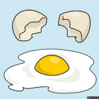 How to Draw a Fried Egg