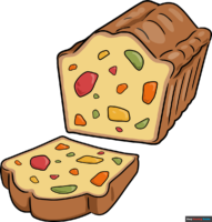 How to Draw a Fruitcake