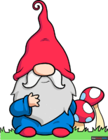 How to Draw a Garden Gnome