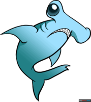 How to Draw a Hammerhead Shark