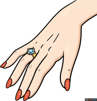 How to Draw a Hand with a Ring