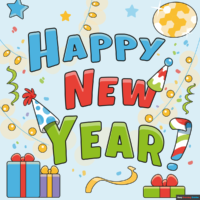 How to Draw a Happy New Year Card