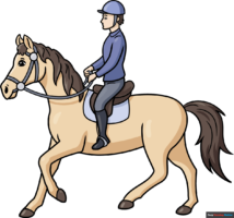 How to Draw a Horse Rider