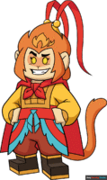 How to Draw Monkie Kid