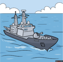 How to Draw a Navy Ship