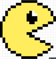 How to Draw Pacman Pixel Art