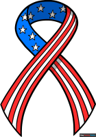 How to Draw a Patriotic Ribbon