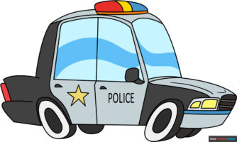 How to Draw a Police Car