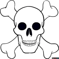 How to Draw a Skull and Crossbones