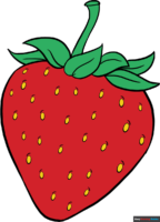 How to Draw a Strawberry