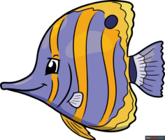 How to Draw a Tropical Fish