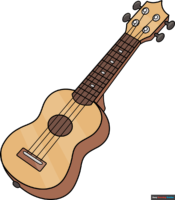 How to Draw a Ukulele