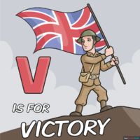 How to Draw a VE Day Card