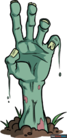How to Draw a Zombie Hand Coming Out of the Ground