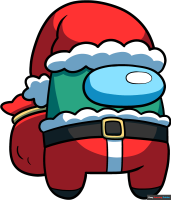 How to Draw an Among Us Santa