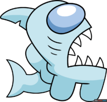 How to Draw an Among Us Shark