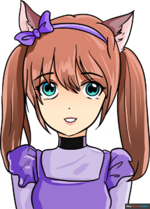 How to Draw an Anime Cat Girl Featured Image