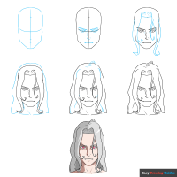 How to Draw an Anime Vampire with White Hair