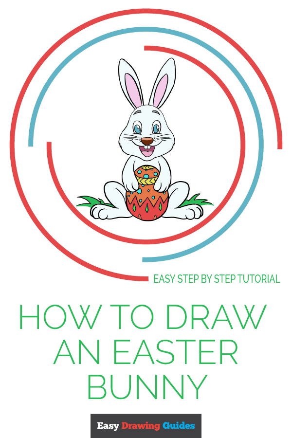 how to draw an Easter bunny - pinterest image