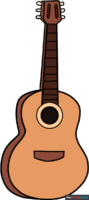 How to Draw an Easy Cartoon Guitar