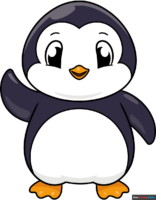How to Draw an Easy Cartoon Penguin