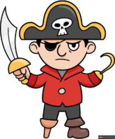 How to Draw an Easy Cartoon Pirate