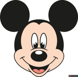 How to Draw an Easy Mickey Mouse Face Featured Image