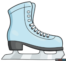 How to Draw an Ice Skate