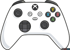 How to Draw an Xbox Controller