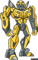 How to Draw Bumblebee from Transformers
