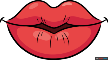 How to Draw Cartoon Lips