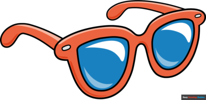 How to Draw Cartoon Sunglasses