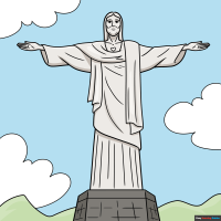 How to Draw Christ the Redeemer in Rio