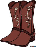 How to Draw Cowboy Boots