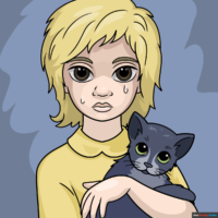 Easy Margaret Keane Big Eyes Art Project for Kids