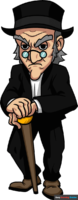 How to Draw Ebenezer Scrooge from A Christmas Carol