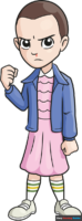 How to Draw Eleven from Stranger Things