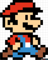 How to Draw Mario Pixel Art