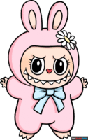 How to Draw Mokoko - The Monsters Labubu