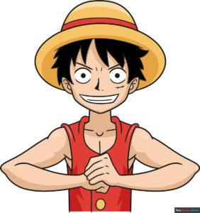 How to Draw Monkey D. Luffy from One Piece Featured Image