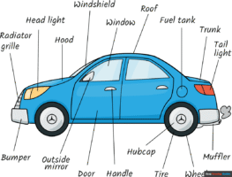 How to Draw the Parts of a Car for Kids