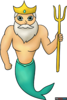 How to Draw Poseidon