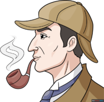 How to Draw Sherlock Holmes