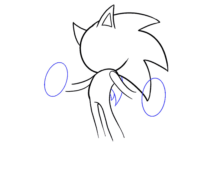 How to draw sonic the hedgehog Step: 10