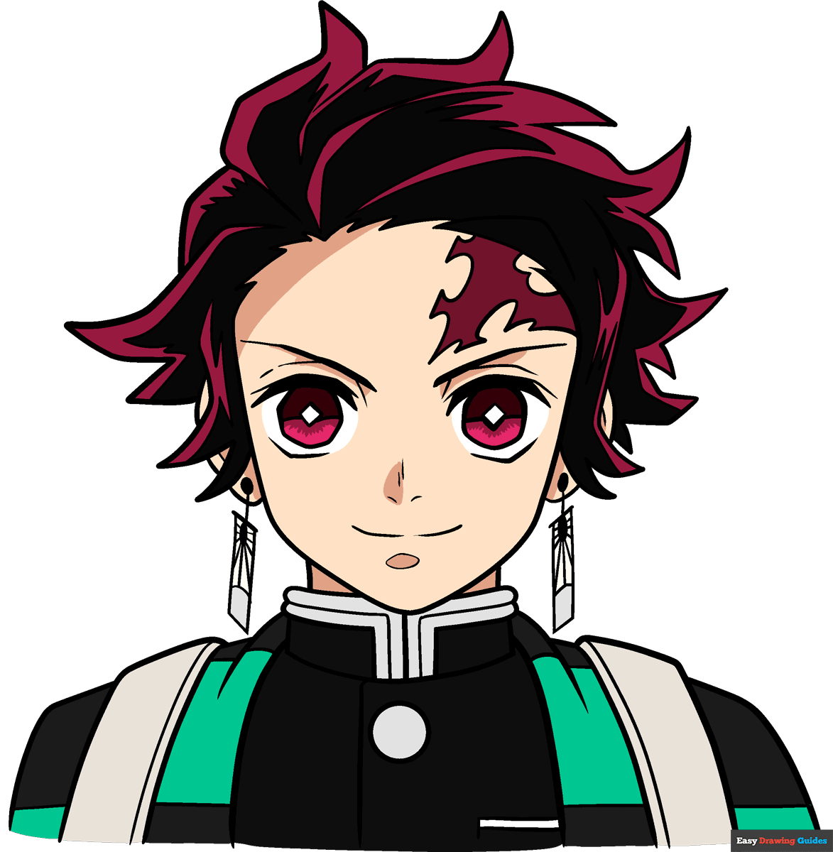 How to Draw Tanjiro Kamado from Demon Slayer Featured Image